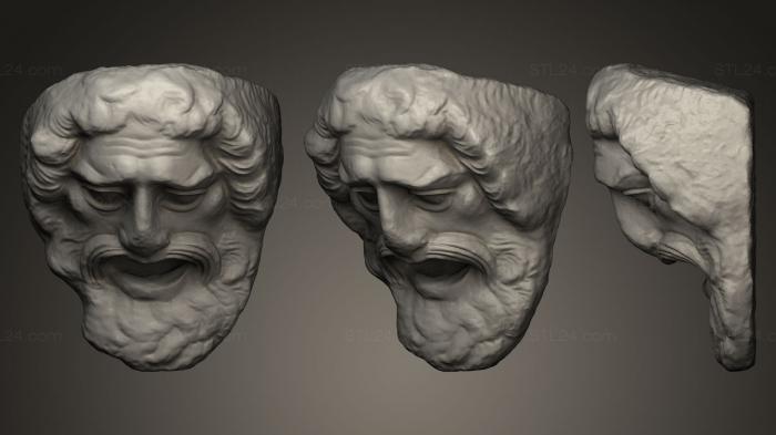 Mask (Theater Mask, MS_0126) 3D models for cnc